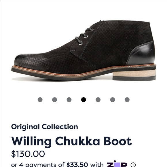 NWT Dr. Scholls Black Leather Lace Chukka Boots - Picture 7 of 13